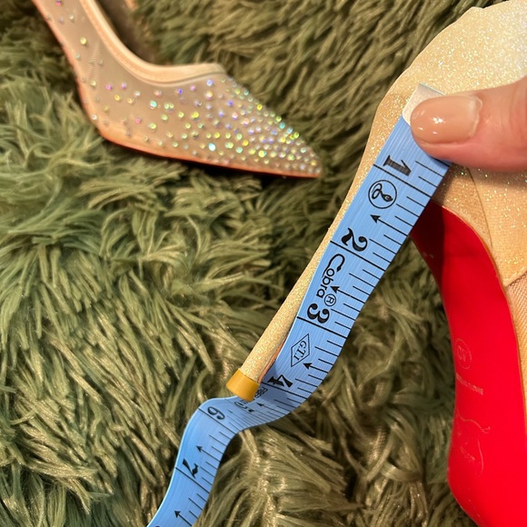 Christian Louboutin Sparkling Nude Heels - Picture 12 of 14